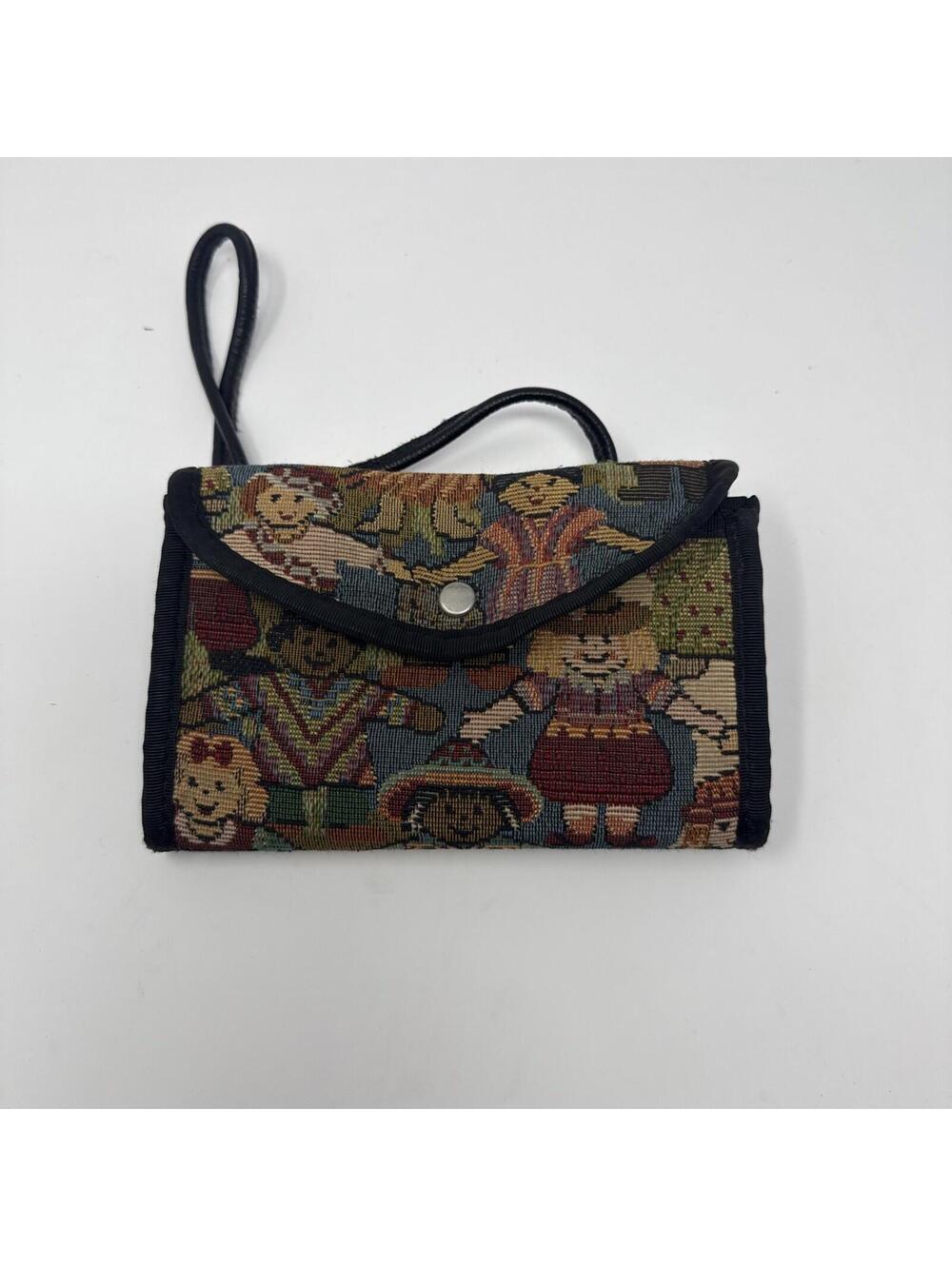 Danny K. Beverly Hills Tapestry Crossbody Convertible Wallet Purse Made in USA